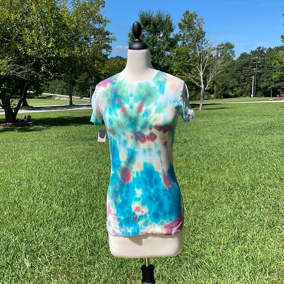Handmade Tops - Homemade Tie Dye Shirts-W6529